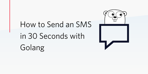 How to Send an SMS in 30 Seconds with Golang