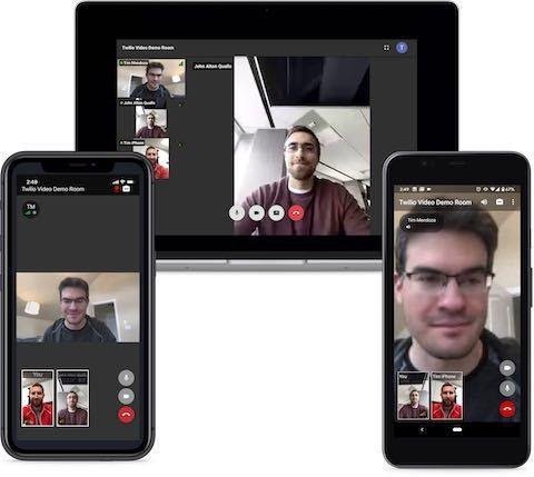 En la imagen se muestra cómo funciona la app de código abierto en computadoras de escritorio, iPhone y Android.