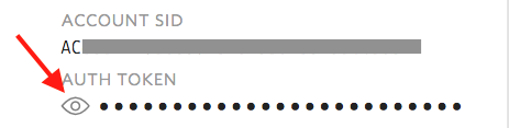 Reveal Your Auth Token