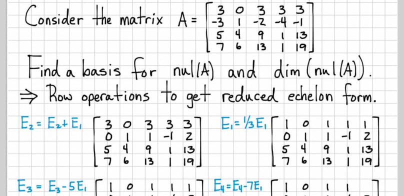 linear algebra sums