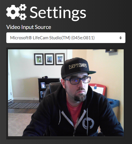 Settings component screenshot