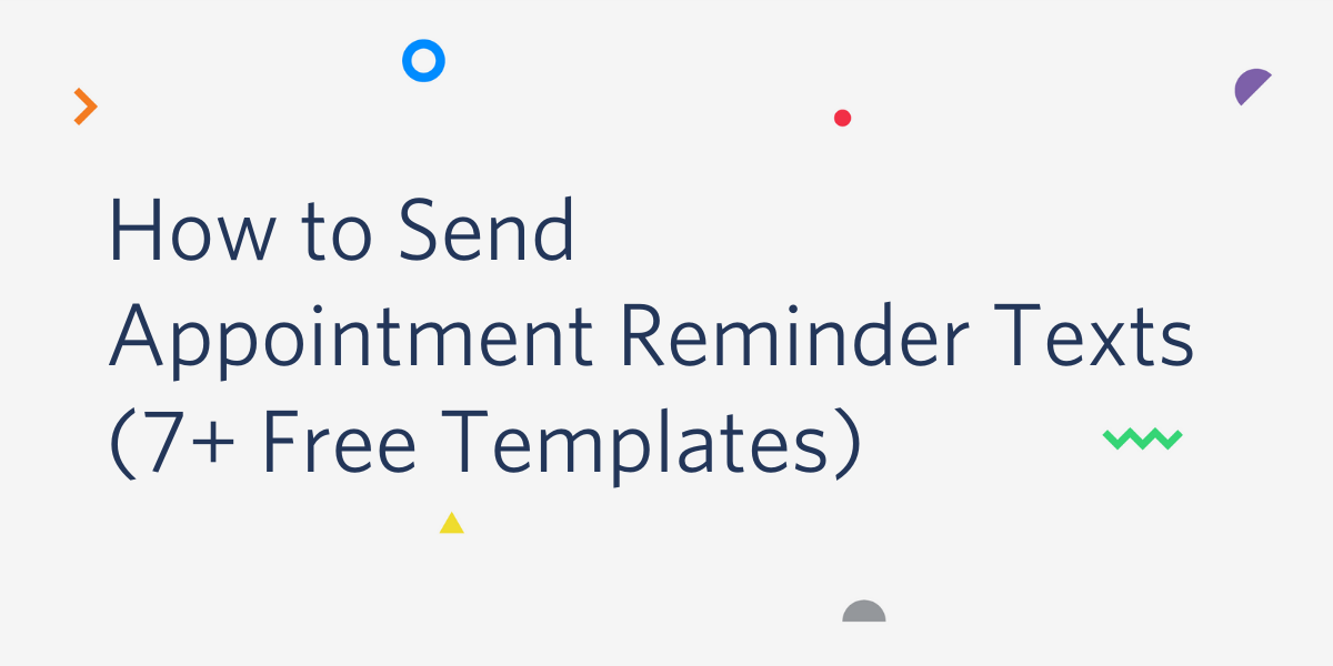 What Is An Appointment Reminder Template Free Appointment Reminder Template & Examples